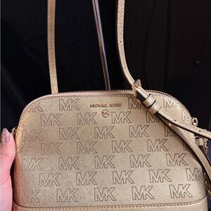 Michael Kors Gold Crossbody Bag